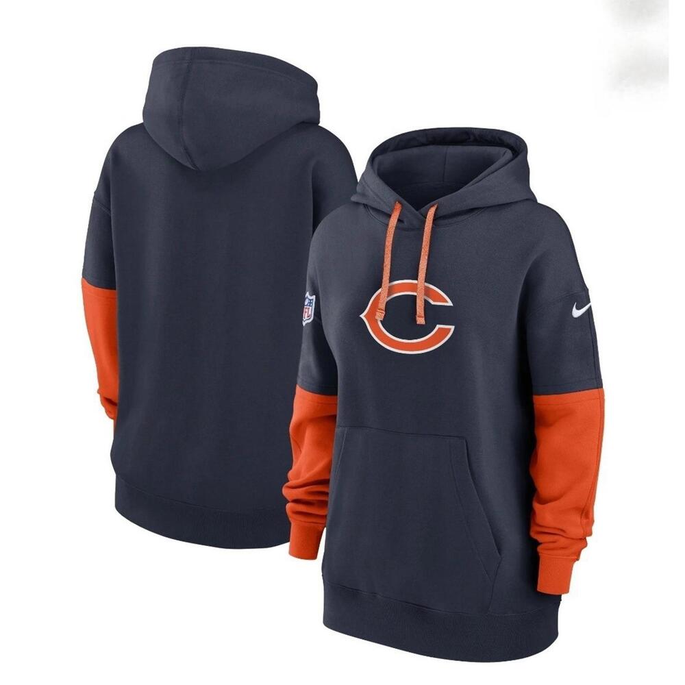 Chicago Bears Nike City Club NFL Hooded Pullover Sweatshirt/Hoodie Men's Sz Med